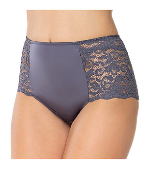 Бикини в сиво-лилав нюанс с висока талия Ella снимка