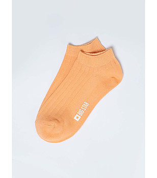 Оранжеви дамски чорапи за маратонки Elenka снимка
