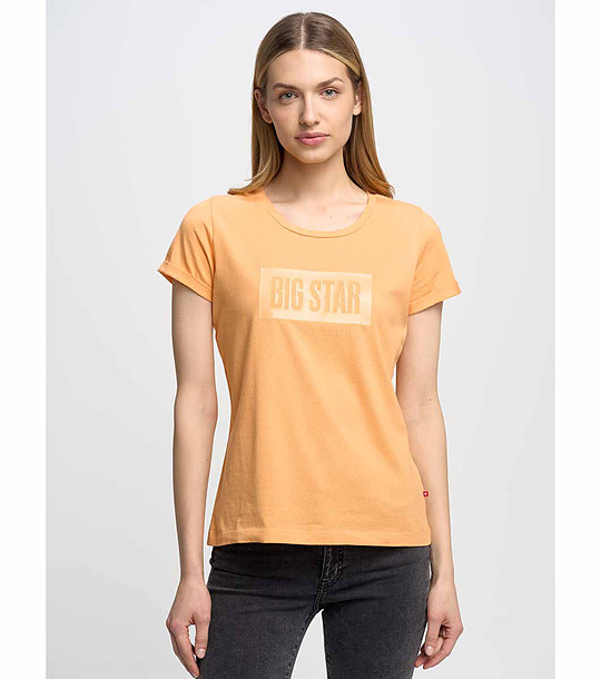 Дамска памучна тениска в оранжево Oneidasa снимка