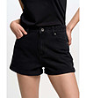 Черни памучни дамски къси панталонки Ayako-0 снимка