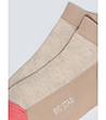 Дамски чорапи в бежово и розово Sebina-1 снимка
