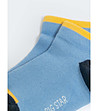 Мъжки чорапи в синьо и жълто-3 снимка