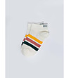 Мъжки чорапи в екрю с контрастни ленти Tedian-0 снимка