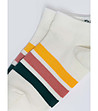 Мъжки чорапи в екрю с контрастни ленти Tedian-1 снимка