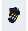 Тъмносини мъжки чорапи с райе Stuo-0 снимка