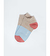 Дамски чорапи в бежово, светлосиньо и розово Molka-1 снимка