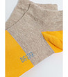 Дамски чорапи в бежово и жълто Patina-2 снимка