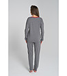 Дамска памучна пижама в цвят графит Karo-1 снимка