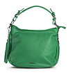 Дамска кожена чанта в зелено Radinora-0 снимка