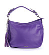 Дамска кожена чанта в лилаво Radinora-0 снимка