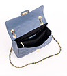 Синя дамска чанта от естествена кожа Radinora-4 снимка
