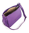 Ежедневна дамска чанта от естествена в лилав цвят Amanda-2 снимка