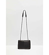 Черна дамска чанта с декорация с верижка Cloris-1 снимка