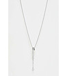 Сребристо дамско колие Ambra-1 снимка