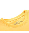 Детска памучна тениска в жълт нюанс-3 снимка