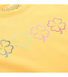 Детска памучна тениска в жълт нюанс-4 снимка