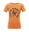 Детска памучна тениска в оранжев нюанс-0 снимка