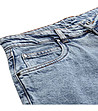 Сини дамски памучни дънкови къси панталонки Lenca-2 снимка