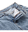 Сини дамски памучни дънкови къси панталонки Lenca-3 снимка