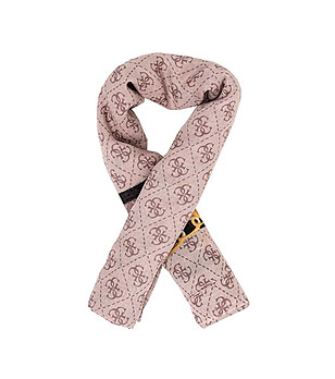 Бежов да ски шал с принт с лого Alliz снимка