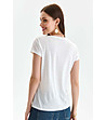 Дамска бяла тениска Divena-1 снимка