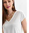 Дамска бяла тениска Divena-2 снимка