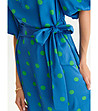 Синя рокля на зелени точки Nikol-3 снимка
