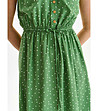 Зелена рокля на бели точки Solange-4 снимка
