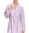 Къс дамски халат в лилав нюанс Violetta-2 снимка