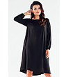 Черна oversize рокля Felipa-0 снимка