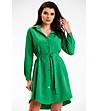 Зелена рокля с копчета Caren-2 снимка