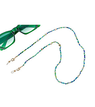 Верижка за очила в преобладаващо синьо със златисти звезди Chloe снимка