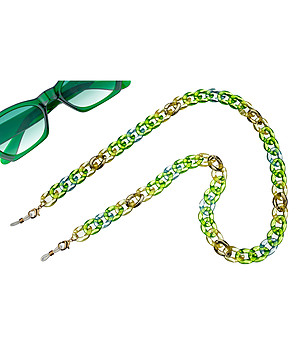 Ефектна верижка за очила с преобладаващи зелени елементи Violet снимка
