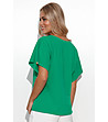 Дамска памучна блуза в зелен нюанс Velina-1 снимка