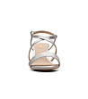 Сребристи дамски сандали от естествена кожа Amali с CushiоnPlus-2 снимка