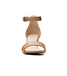 Дамски кожени сандали в цвят камел на ток Deva Mae с технология Ortholite-2 снимка