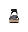 Черни дамски сандали на платформа Kimmei Ivy-2 снимка
