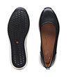 Черни дамски обувки от естествена кожа на платформа Un Rio-4 снимка