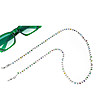 Сребриста верижка за очила с многоцветни мъниста Olivia-0 снимка