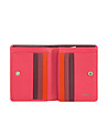 Кожен портфейл в бордо и цвят малина Stromboli-3 снимка