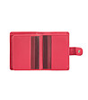 Кожен дамски портфейл в цвят малина Bilbao с RFID защита-2 снимка