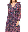 Ефектна феерична рокля в лилави нюанси-3 снимка