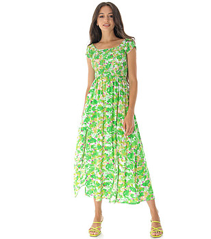 Дълга рокля в зелено Siela снимка