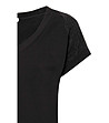 Черна памучна дамска блуза Cylja-3 снимка