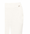 Памучен дамски панталон в цвят екрю с дантела Lija-3 снимка
