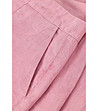 Розов ленен дамски панталон Trissie-3 снимка