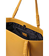 Дамска чанта в цвят горчица-3 снимка
