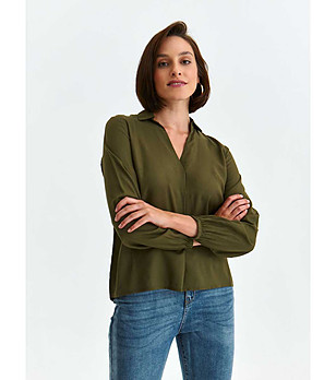 Зелена дамска блуза Bety снимка