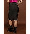 Черна пола с висока талия Karimа-1 снимка