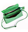 Зелена дамска чанта от естествена кожа Lara-4 снимка